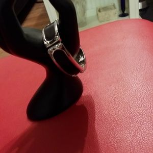 Black and silver bracelet